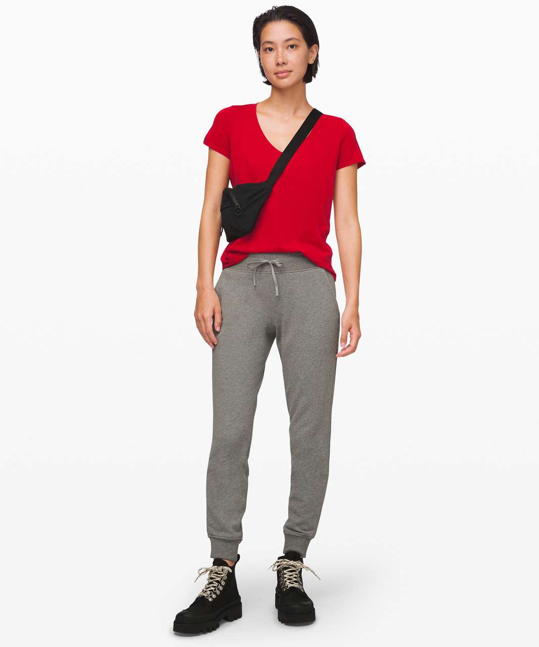 Lululemon Love Tee V - Dark Red