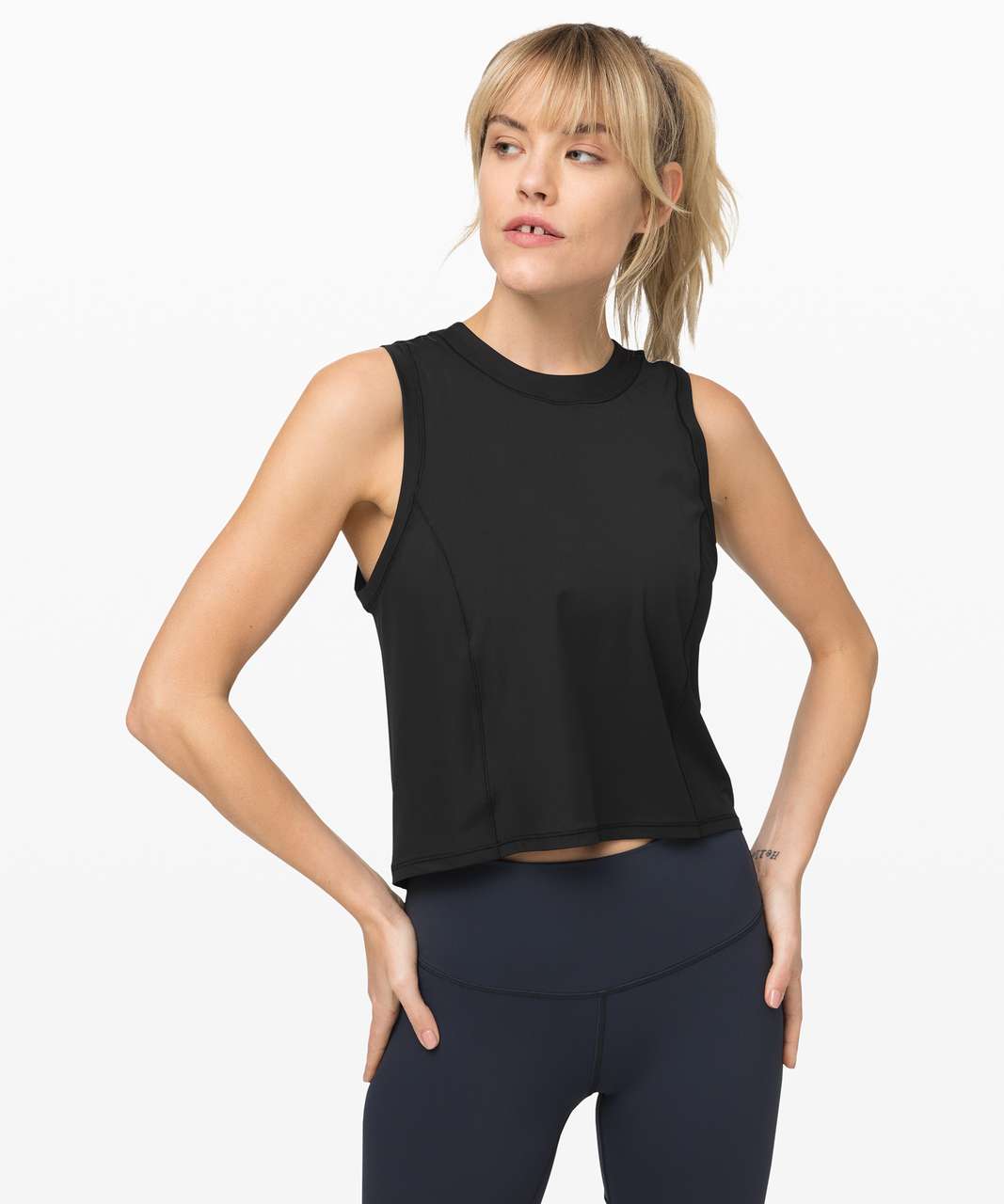 Lululemon Sheer Will Tank *Pulse - Black