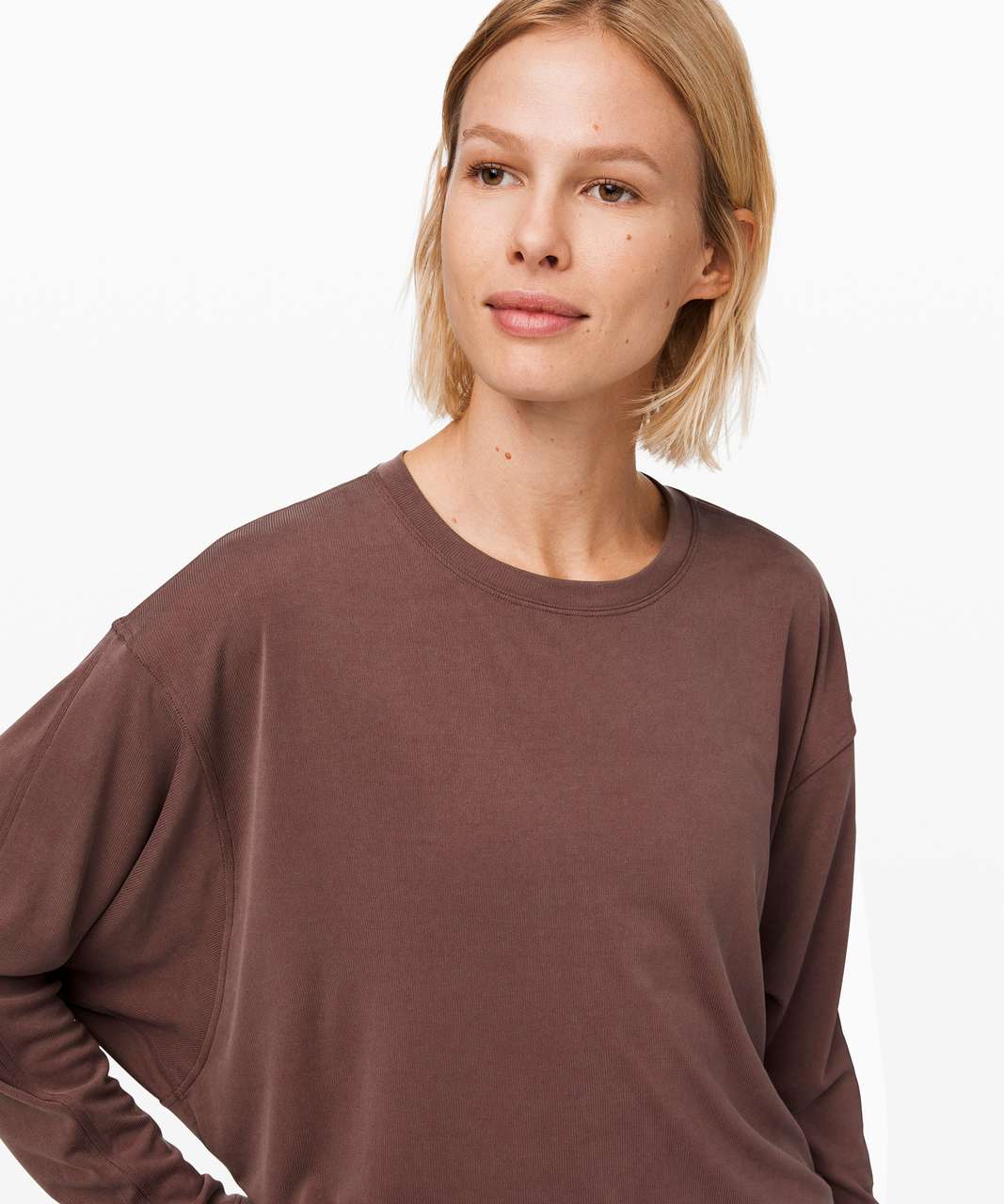 Lululemon Loungeful Drape Long Sleeve *Cupro - Antique Bark