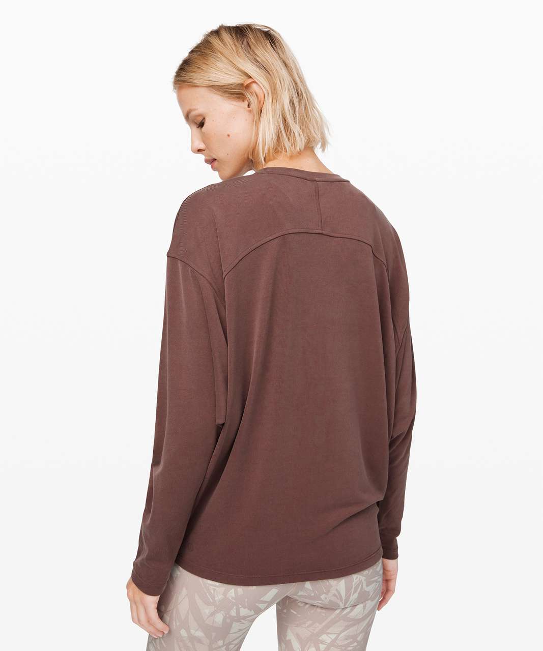 Lululemon Loungeful Drape Long Sleeve *Cupro - Antique Bark