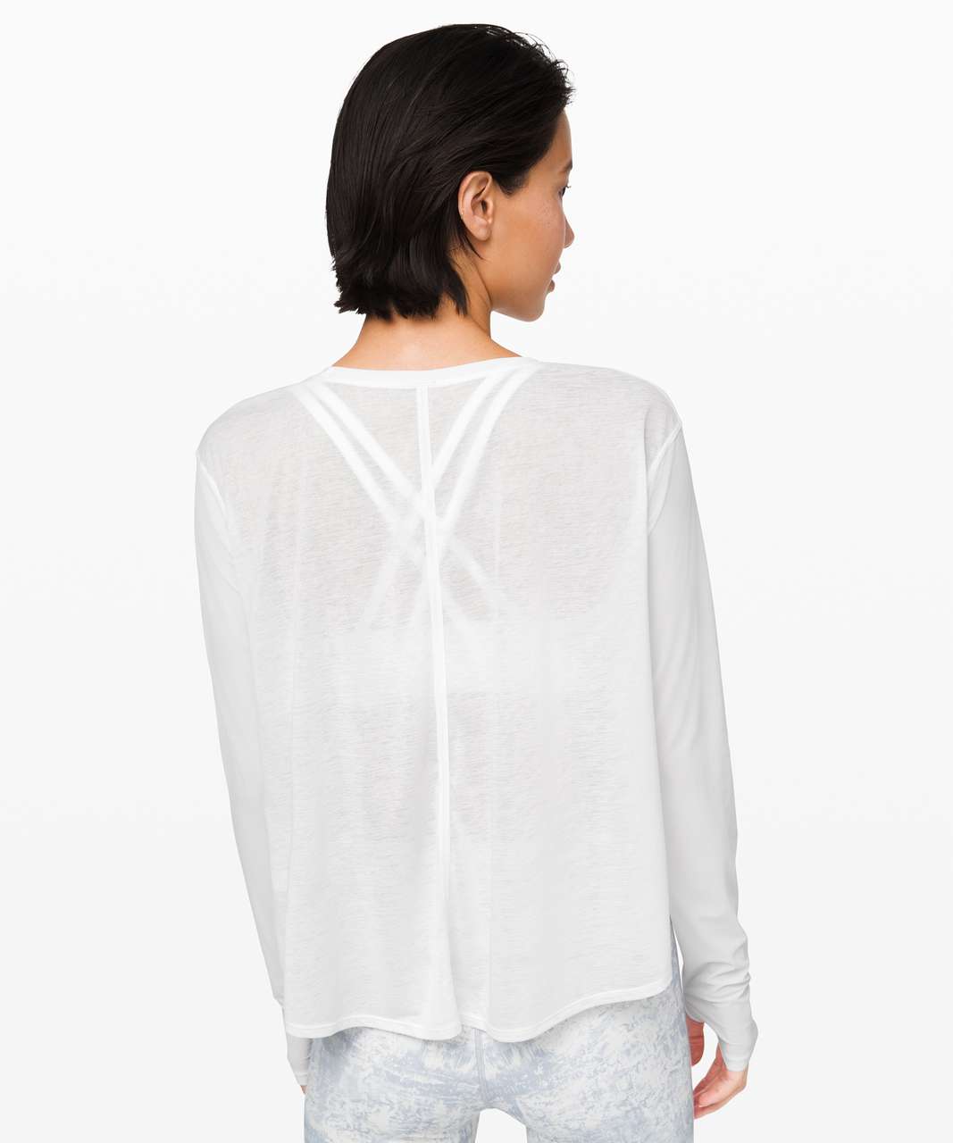 Lululemon No Inhibitions Long Sleeve - White