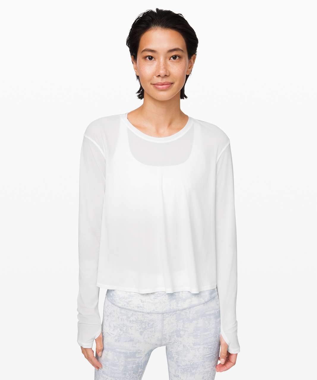 Lululemon No Inhibitions Long Sleeve - White