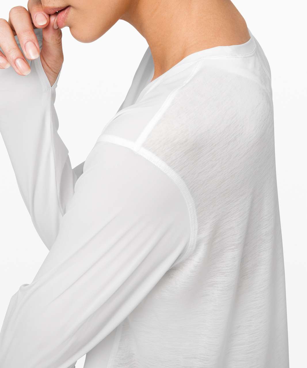 Lululemon No Inhibitions Long Sleeve - White