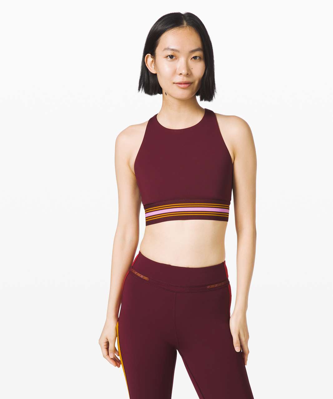 Lululemon My Element Bra *lululemon x Roksanda - Garnet / Fools Gold / Candy Pink