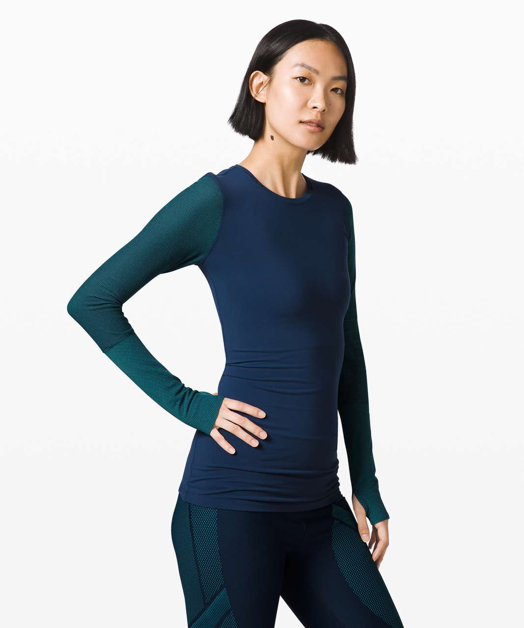 Lululemon Inner Expanse Infinity Coat *lululemon x Roksanda - Black / True  Navy - lulu fanatics