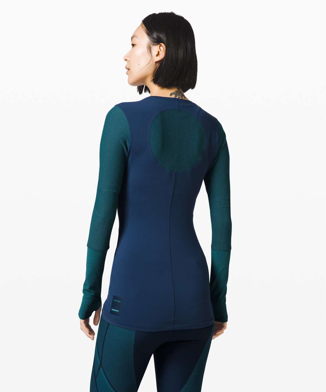 Lululemon My Element Long Sleeve *lululemon x Roksanda - True Navy / Arctic Teal