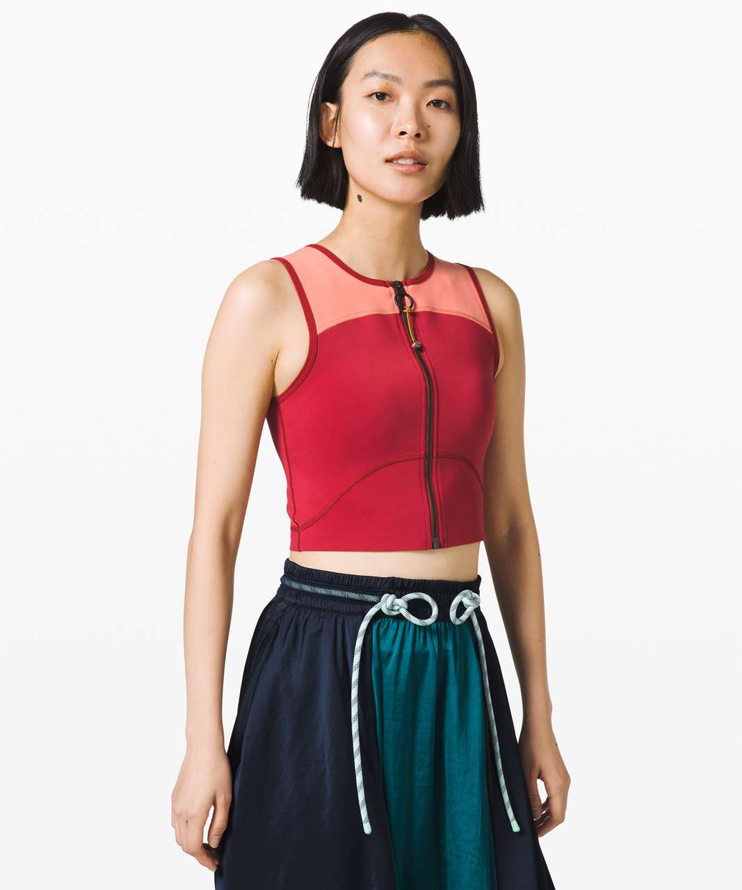 Lululemon Face Forward Crop Top *lululemon x Roksanda - Caliente / Rustic Coral