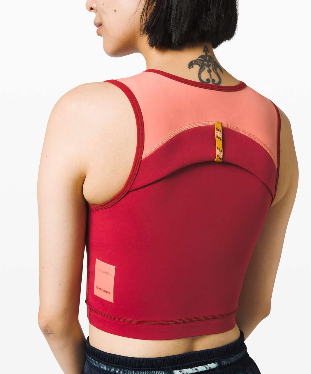 Lululemon Face Forward Crop Top *lululemon x Roksanda - Caliente / Rustic Coral