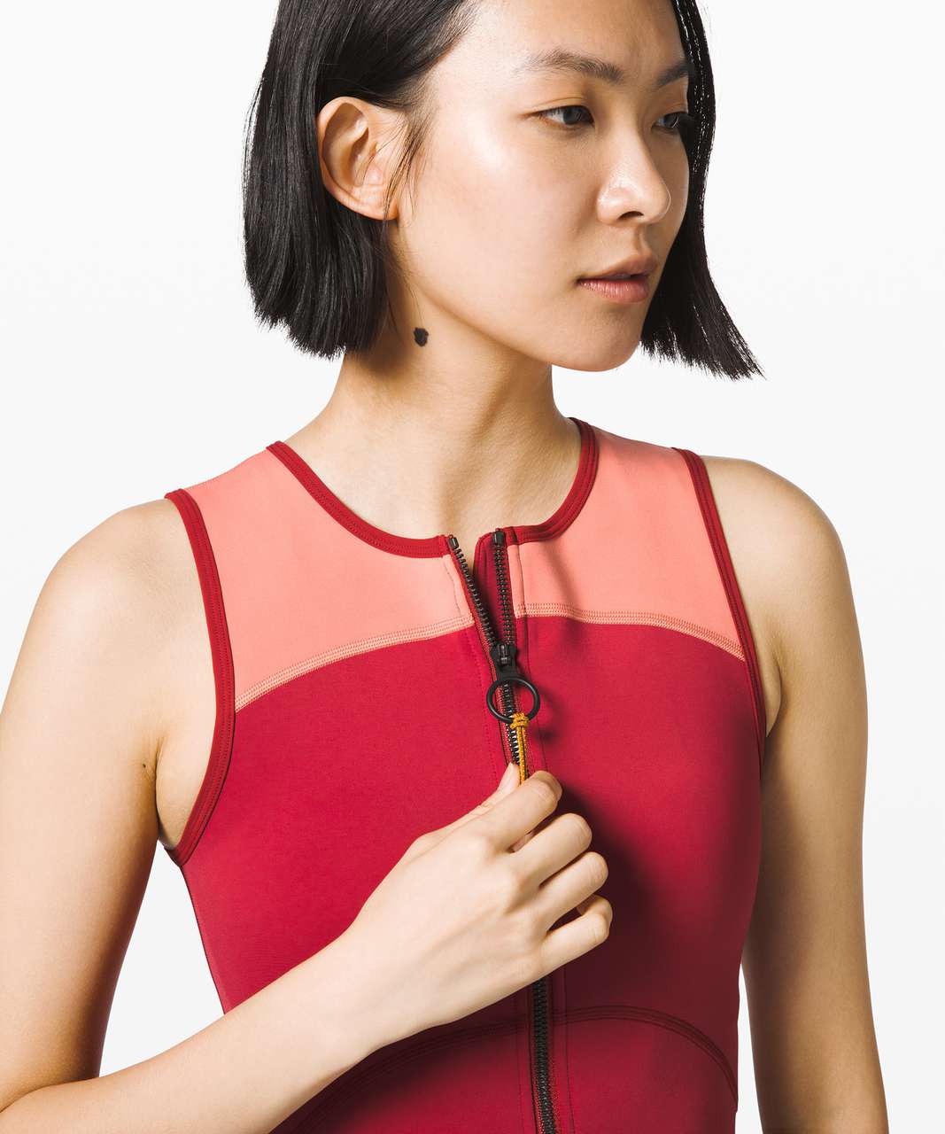 Lululemon Face Forward Crop Top *lululemon x Roksanda - Caliente / Rustic Coral