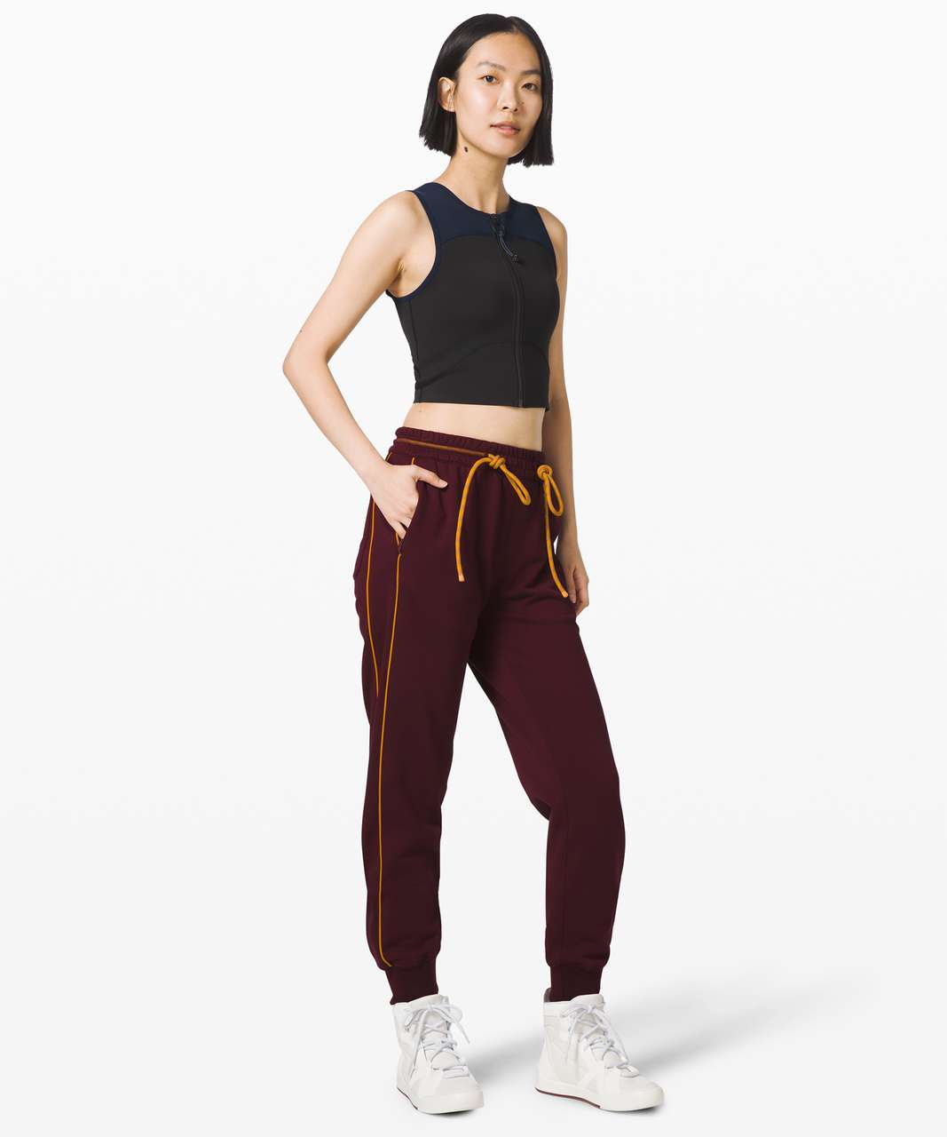 Lululemon Face Forward Crop Top *lululemon x Roksanda - True Navy / Black