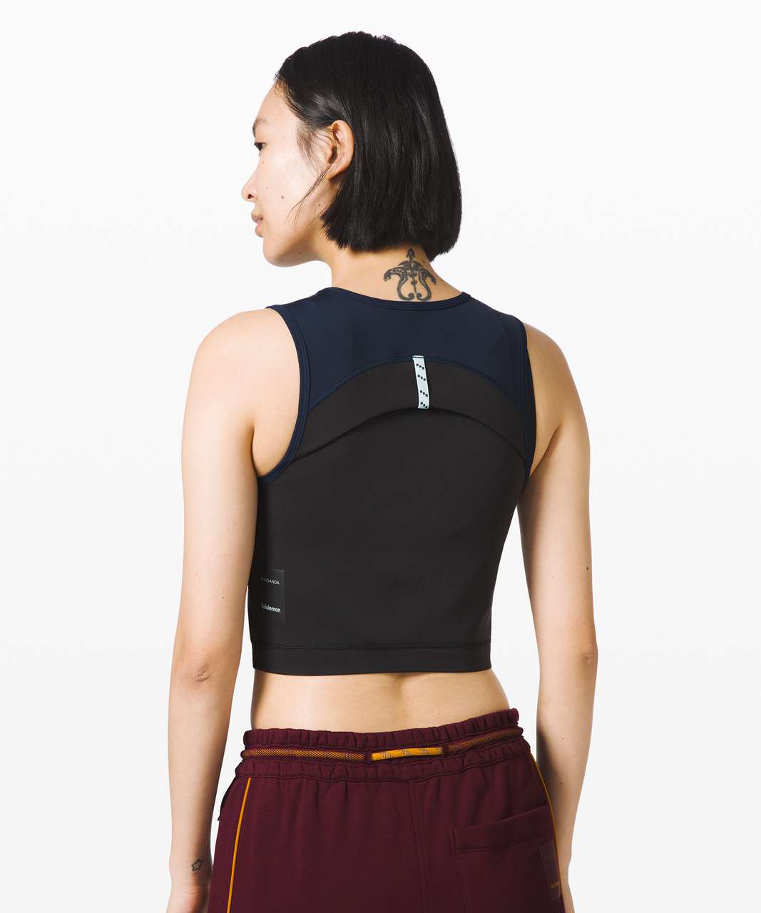 Lululemon Face Forward Crop Top *lululemon x Roksanda - True Navy / Black