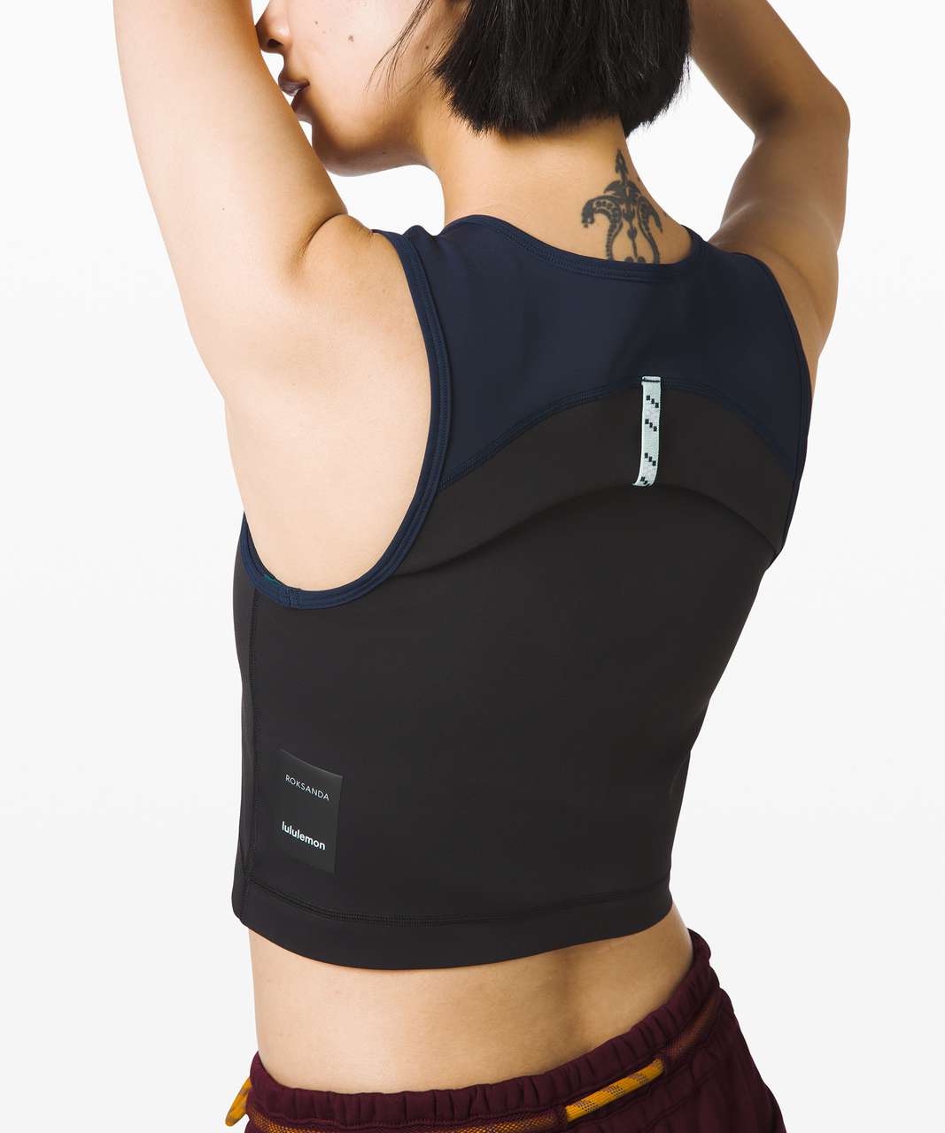 Lululemon Face Forward Crop Top *lululemon x Roksanda - True Navy / Black