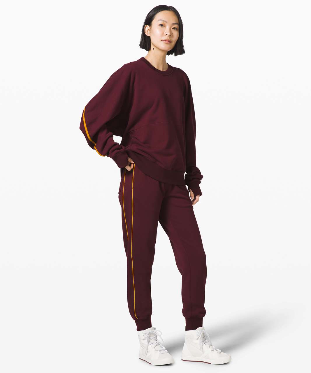 Lululemon Face Forward Sweatshirt *lululemon x Roksanda - Garnet / Fools Gold