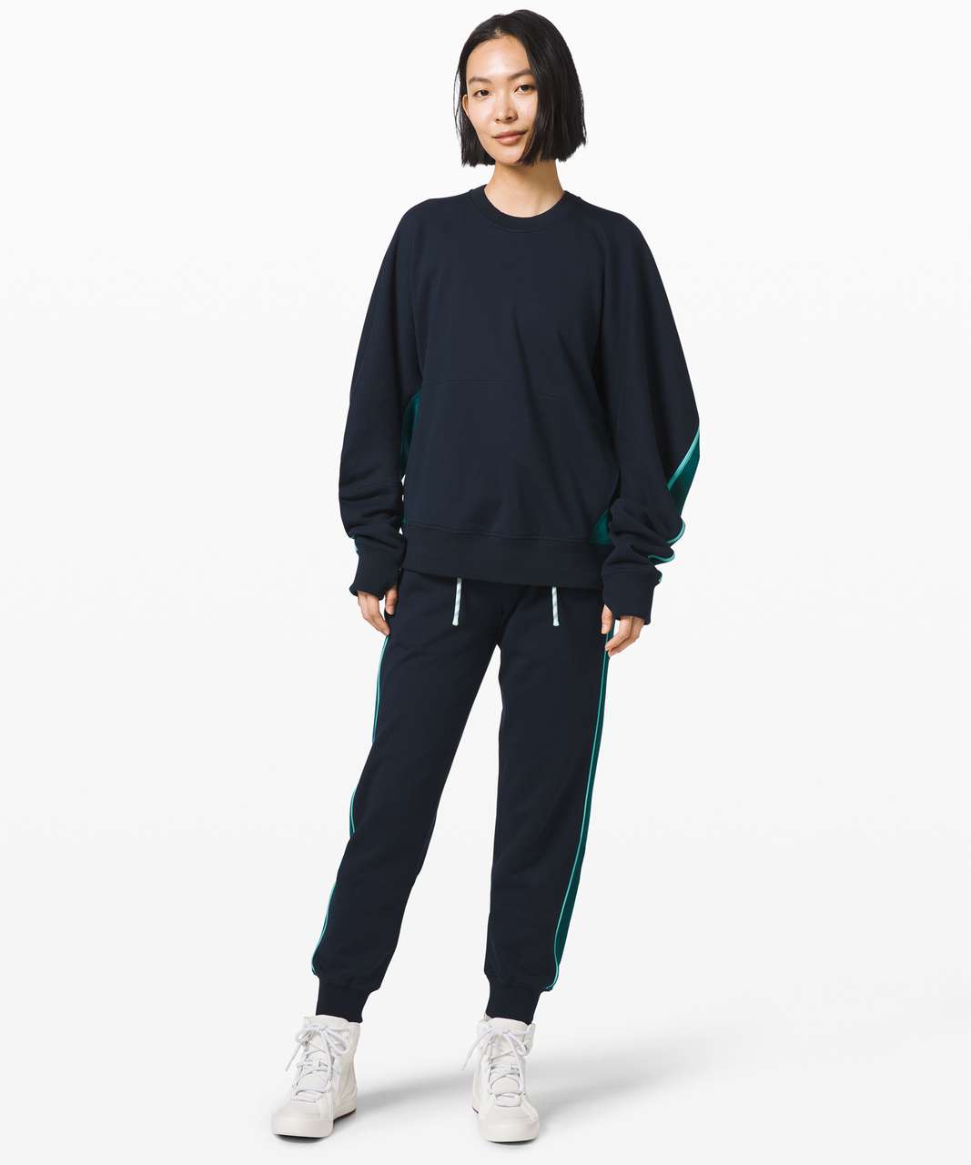 Lululemon Face Forward Sweatshirt *lululemon x Roksanda - True Navy / Emerald / Arctic Teal