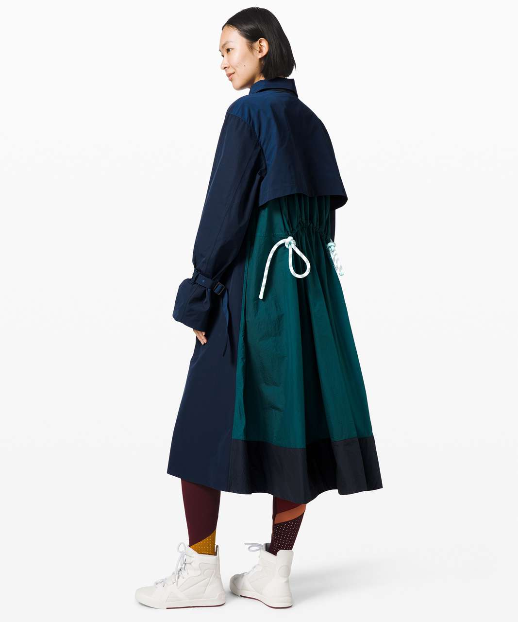 Lululemon Face Forward Trench Coat *lululemon x Roksanda - True Navy / Emerald