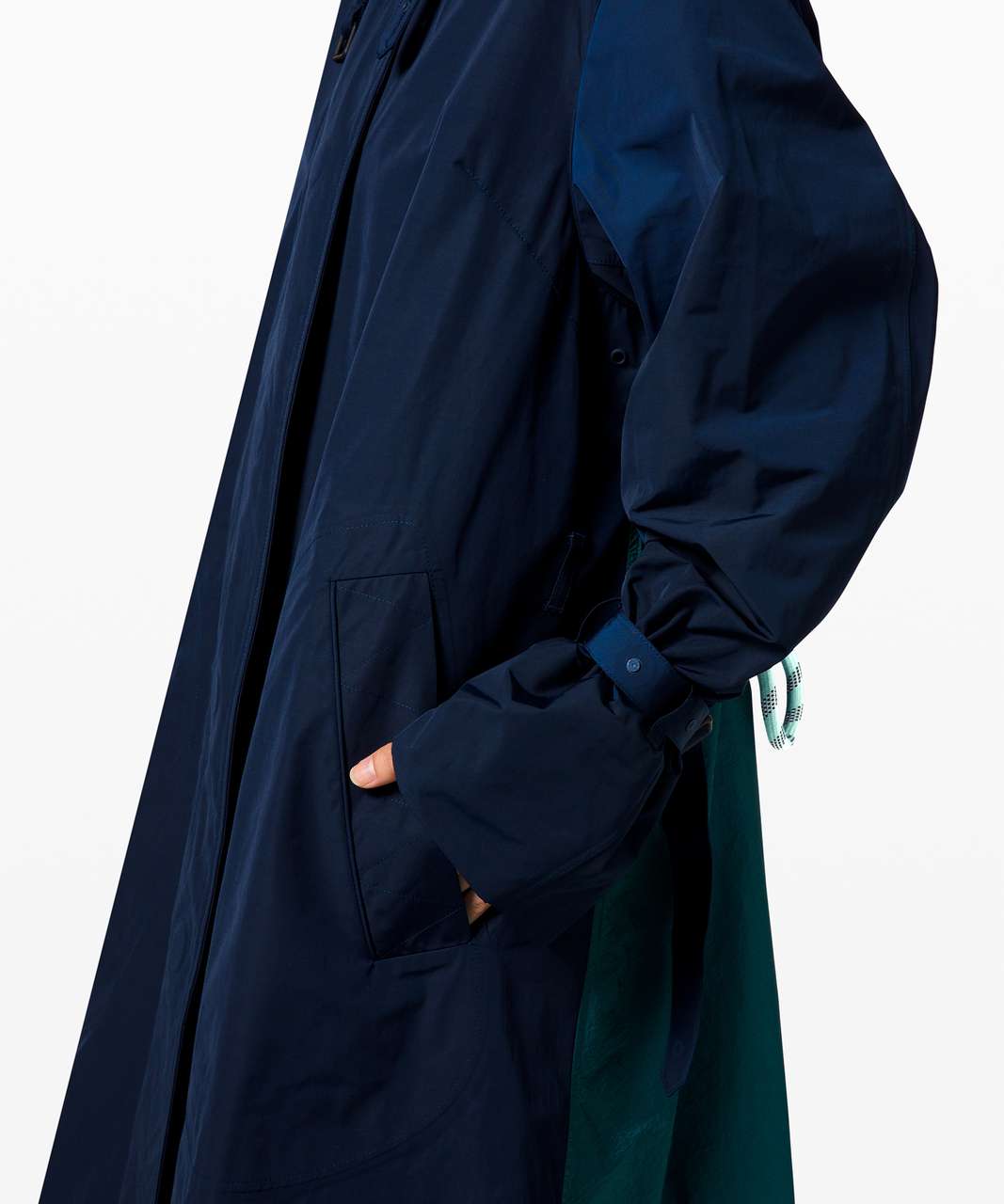 Lululemon Face Forward Trench Coat *lululemon x Roksanda - True Navy / Emerald