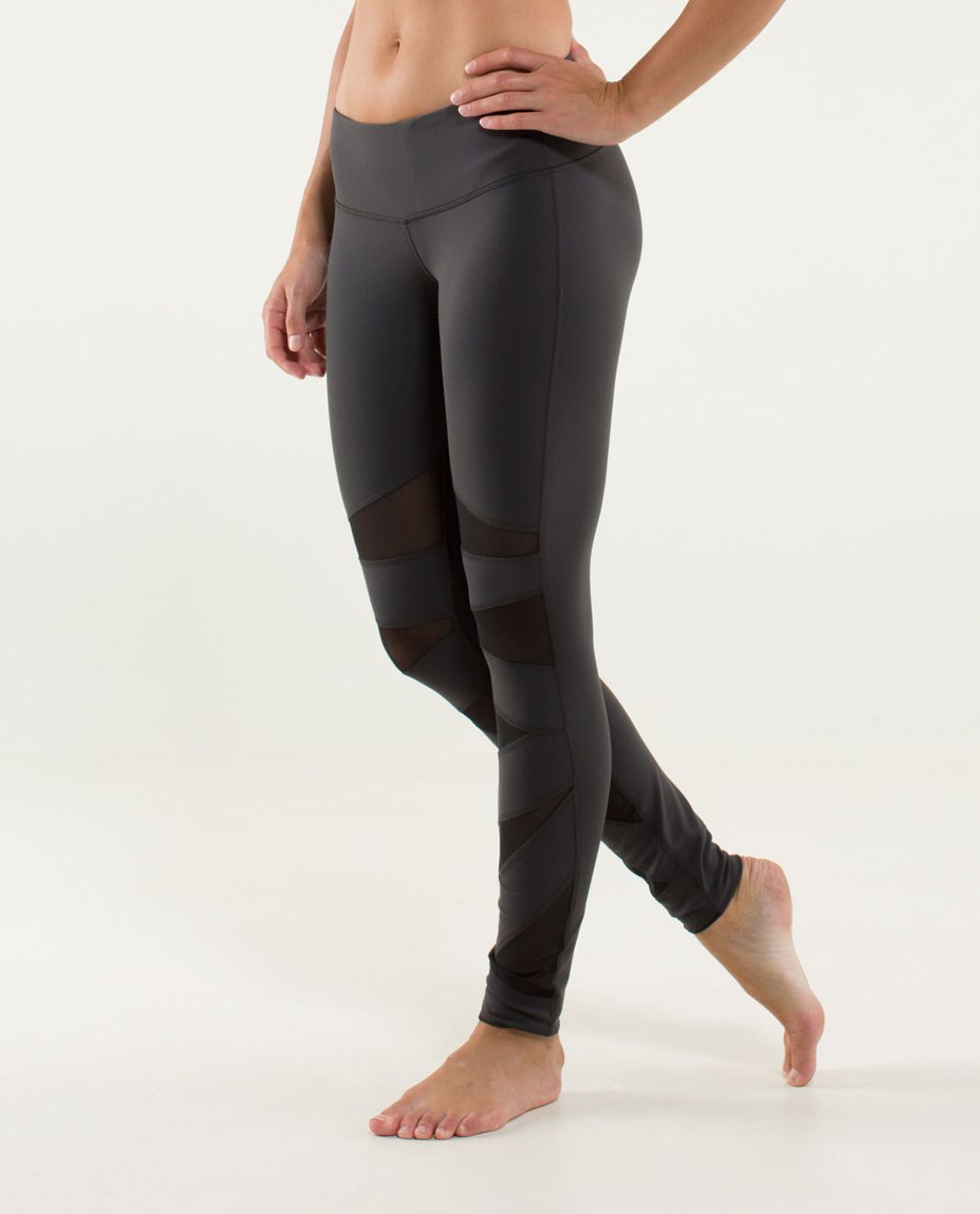 Lululemon Tech Mesh Tight - Soot / Black