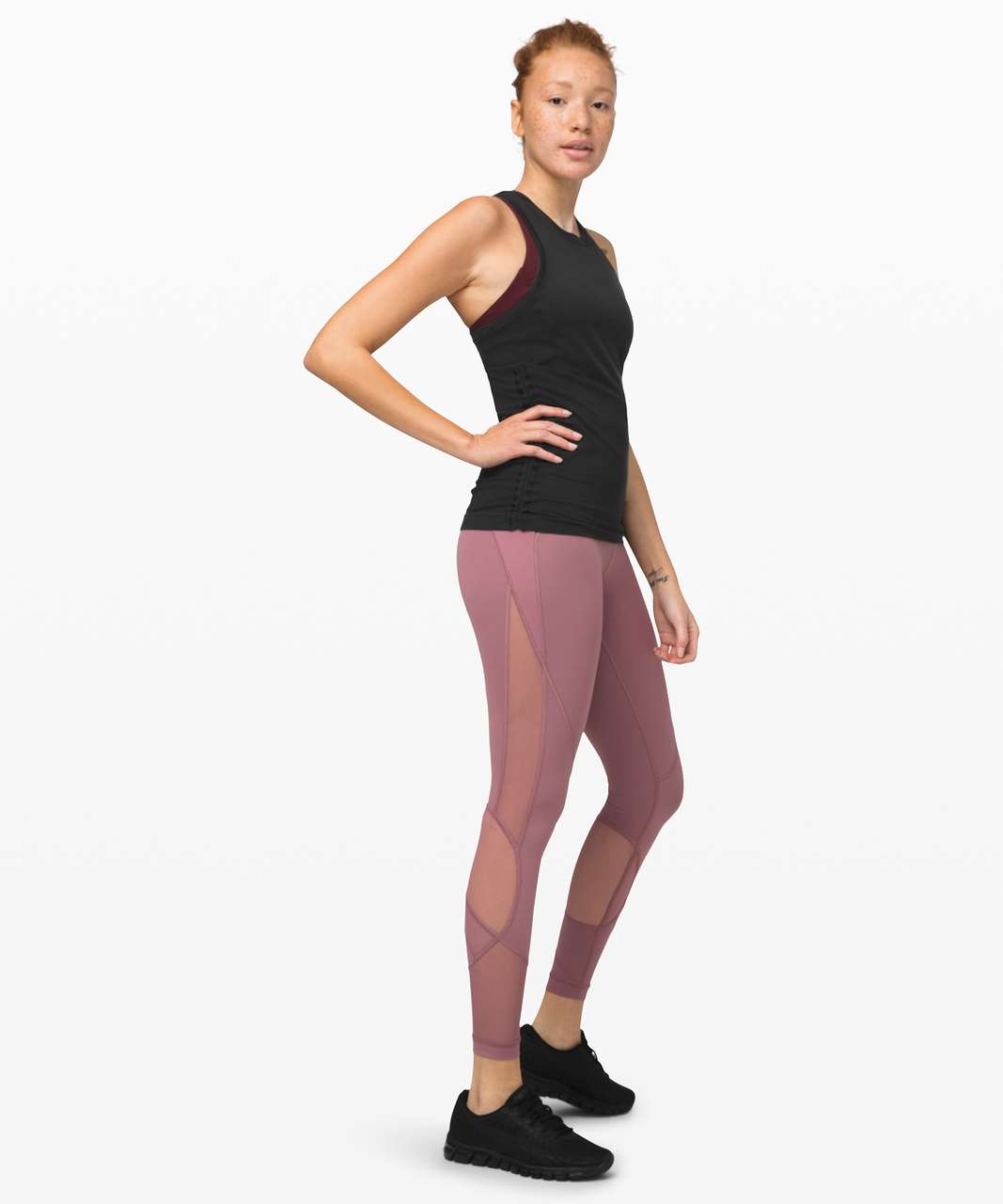 Lululemon Swiftly Speed Tank *Cinch - Black / Black