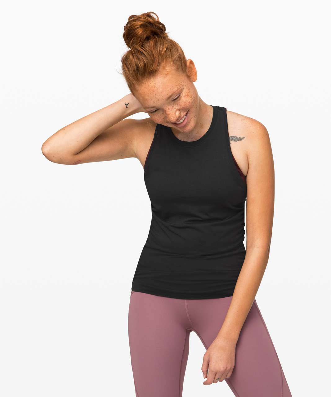 Lululemon Cinch it Up Tank Top - Black - lulu fanatics