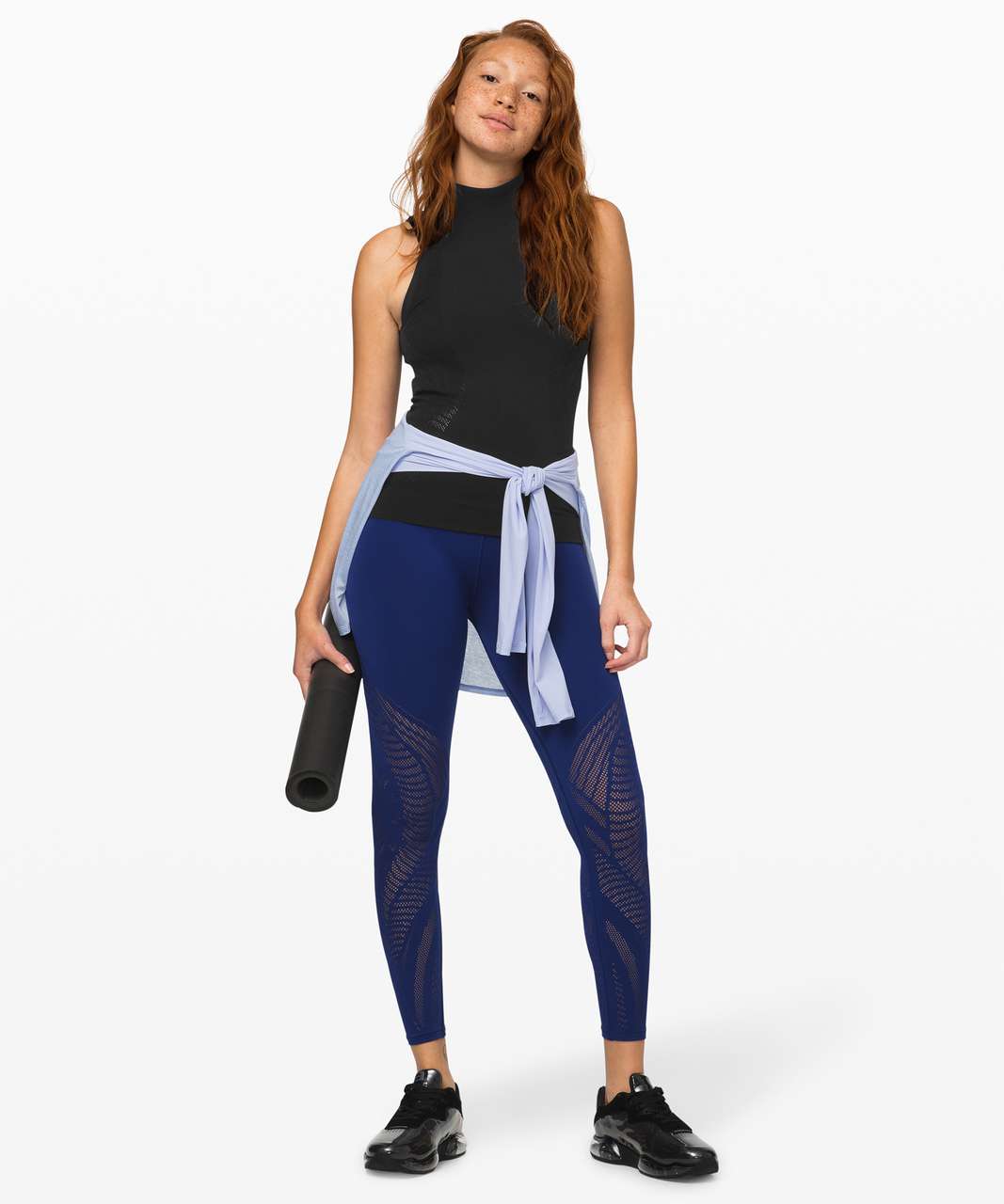 Lululemon Reveal Mock Neck Tank Aurora Larkspur 12