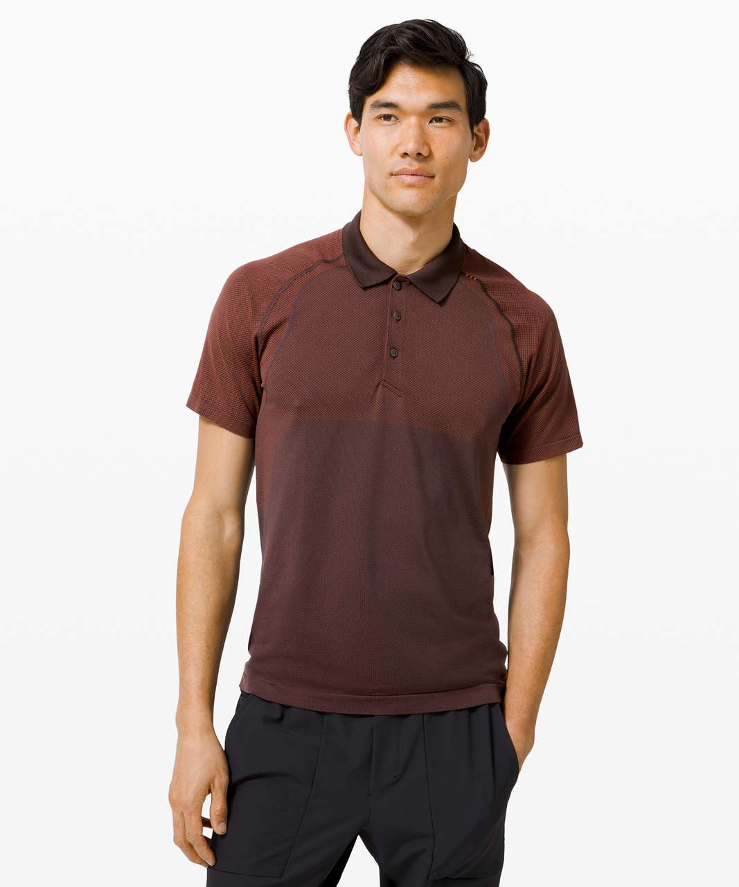 Lululemon Metal Vent Tech Polo 2.0 - Magma / Sequoia