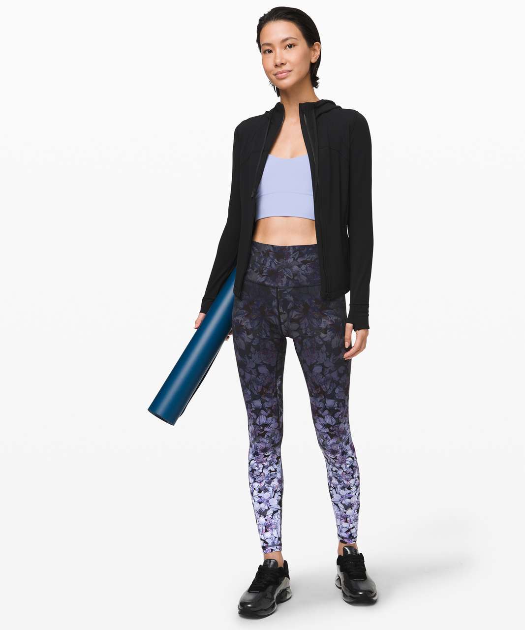 Lululemon Align 28” Leggings Nightfall Blossom Ombré Print Black