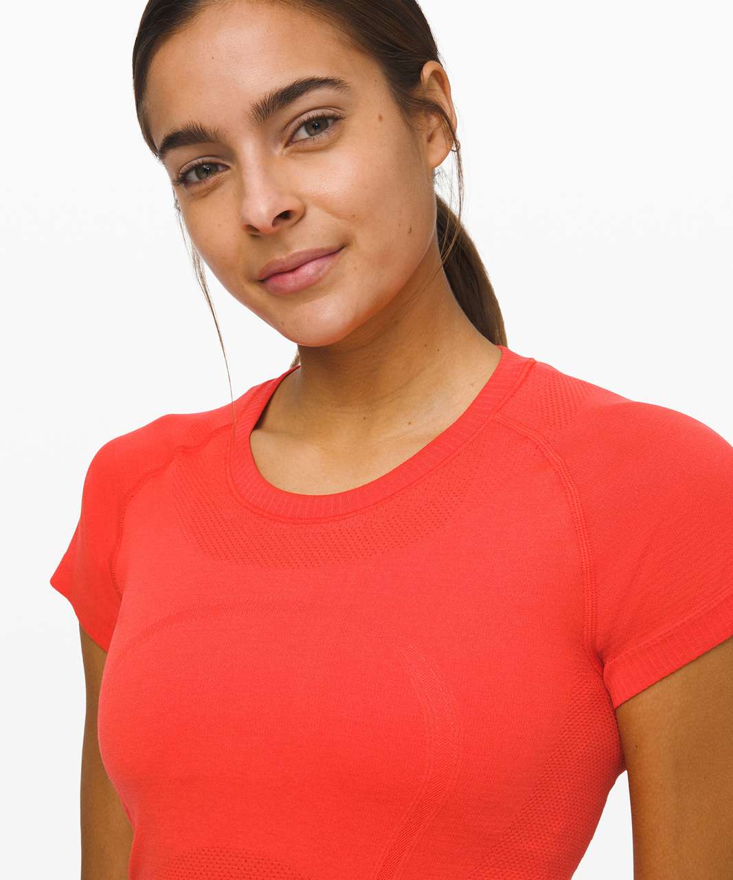 Lululemon Swiftly Tech Short Sleeve Crew - Thermal Red / Thermal Red