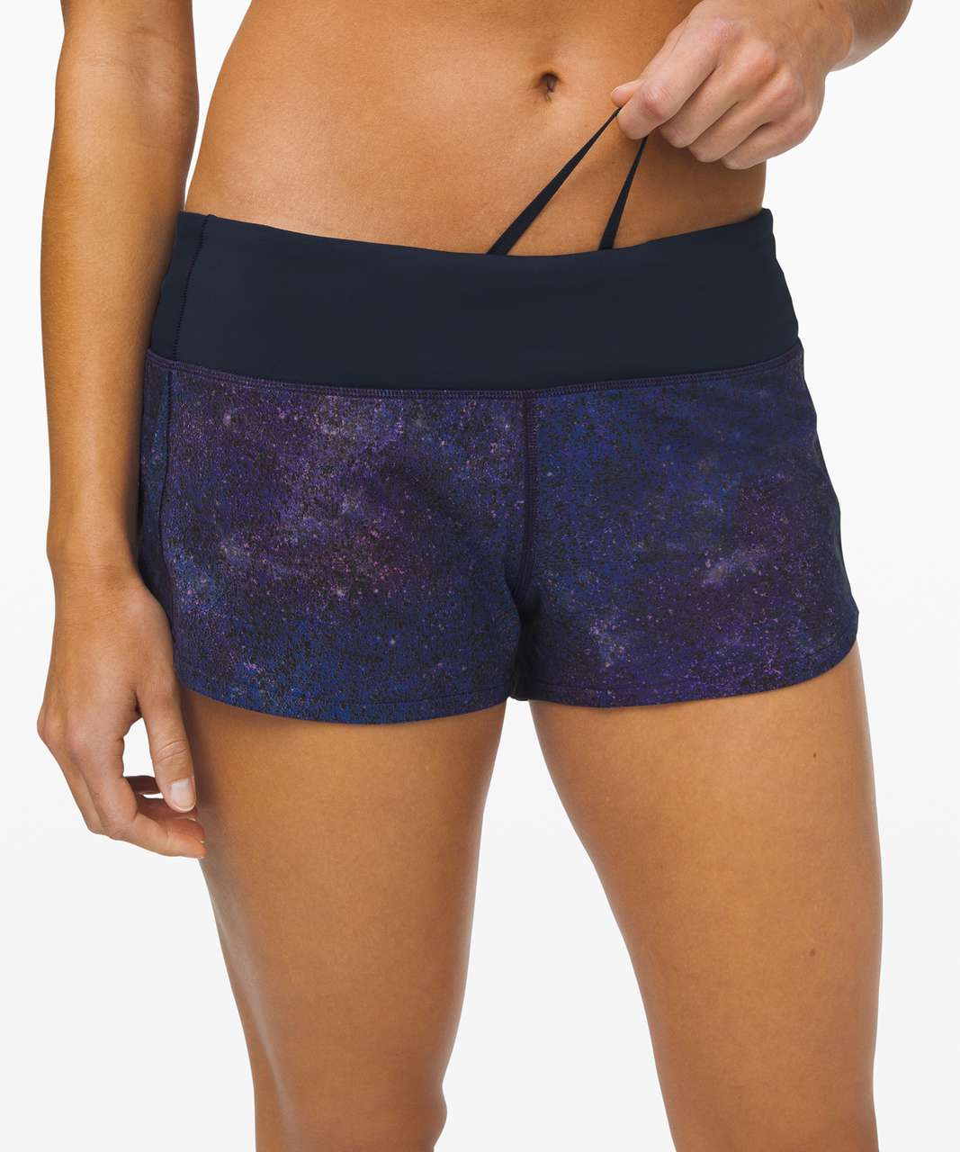 Lululemon Speed Up Short *2.5" - Polar Lights Blue Multi / True Navy