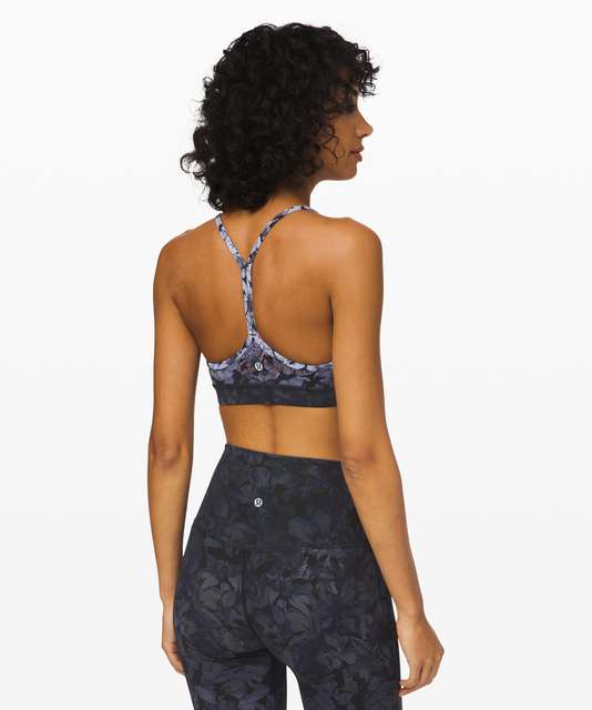 Lululemon Flow Y Nulu Bra *Light Support, A–C Cups - Cheetah Camo Deep Coal  Multi - lulu fanatics