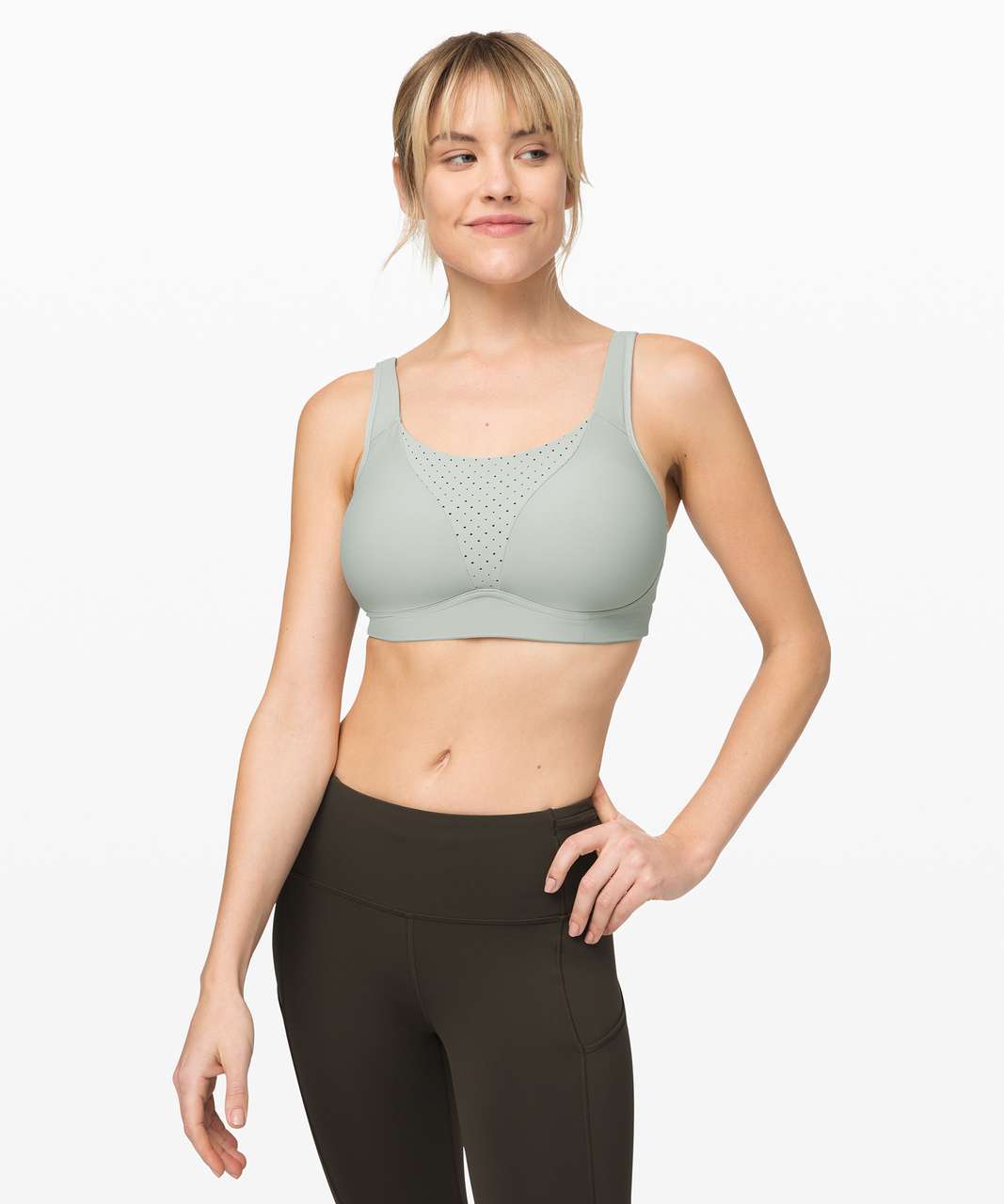 Lululemon Run Times Bra *High Support, B–E Cups - Jade Grey