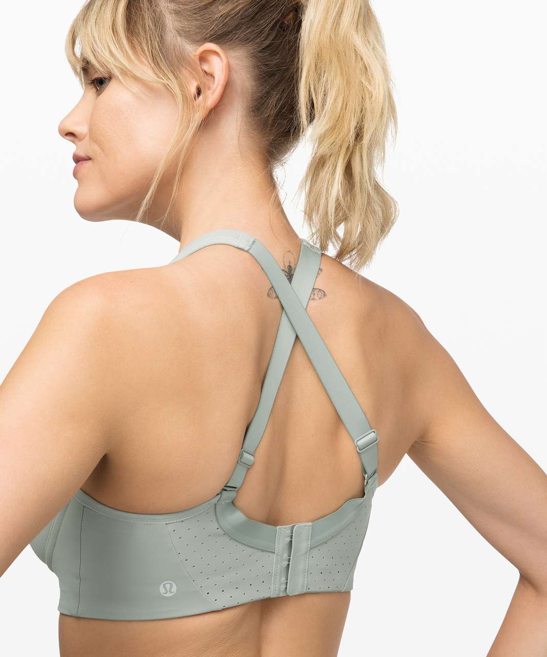 Lululemon Run Times Bra *High Support, B–E Cups - Jade Grey