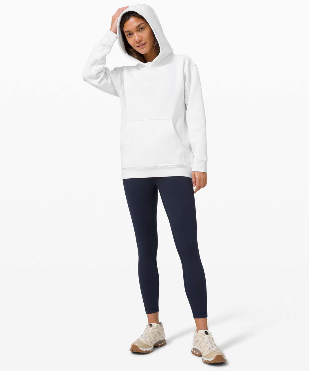 Lululemon White Sweatshirt w/ Logo - Athletic apparel