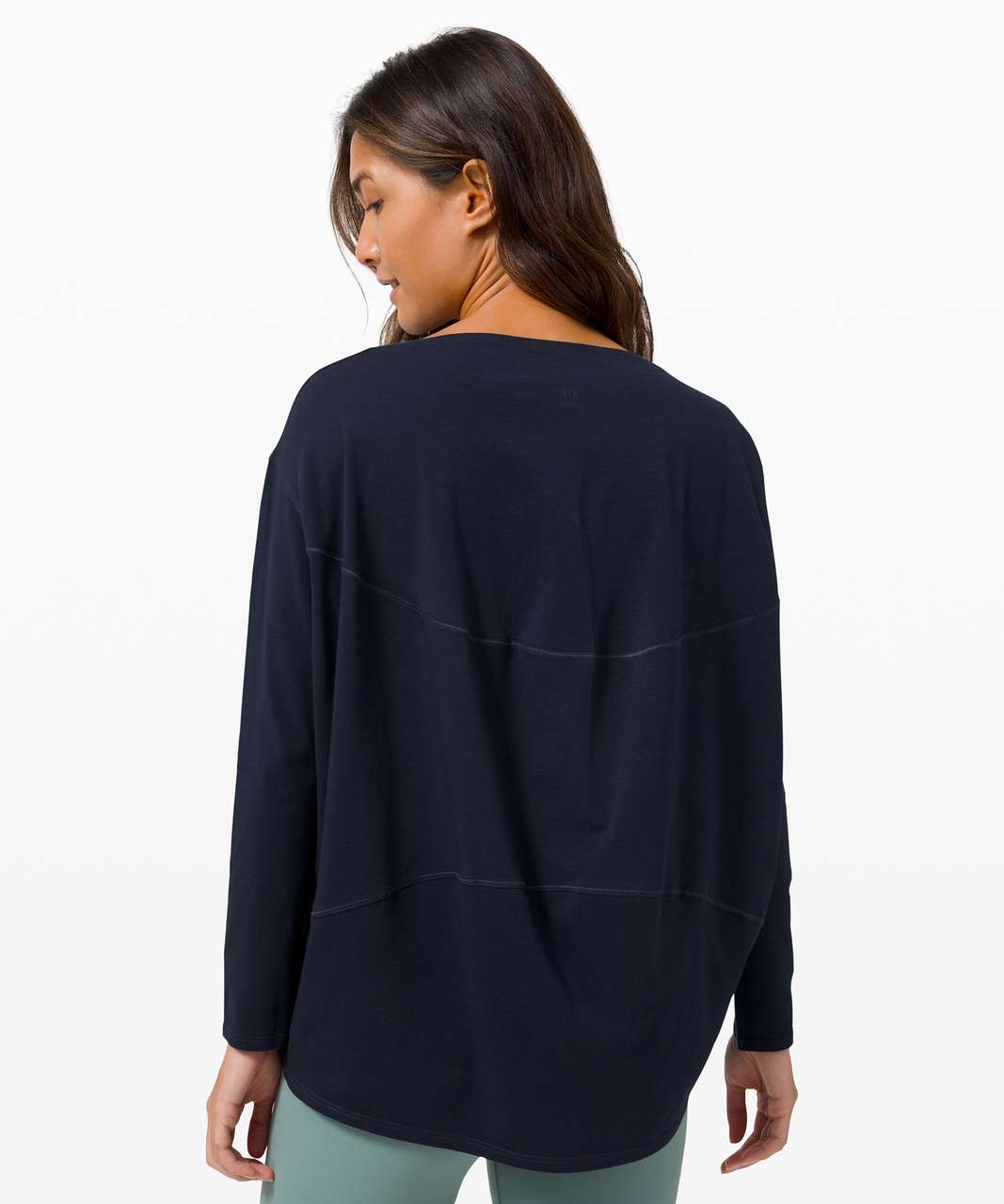 Lululemon Back In Action Long Sleeve Blue Linen 2 - $50 (13% Off Retail) -  From francesca