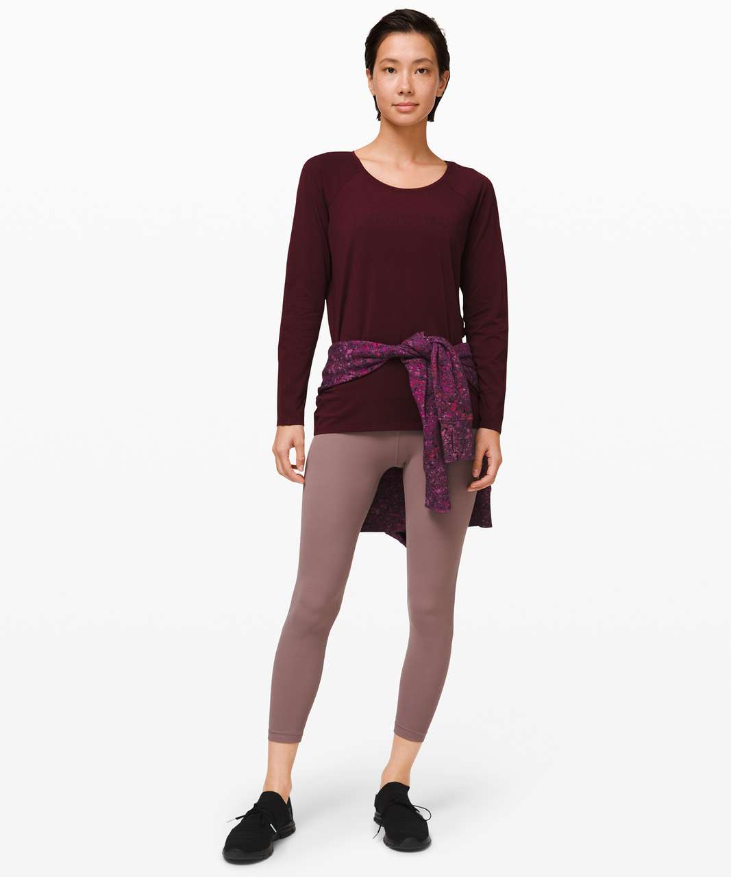 Lululemon Emerald Long Sleeve *Lunar New Year - Garnet