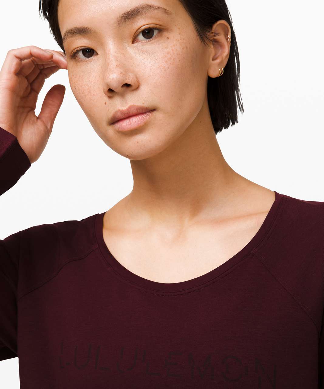 Lululemon Emerald Long Sleeve *Lunar New Year - Garnet