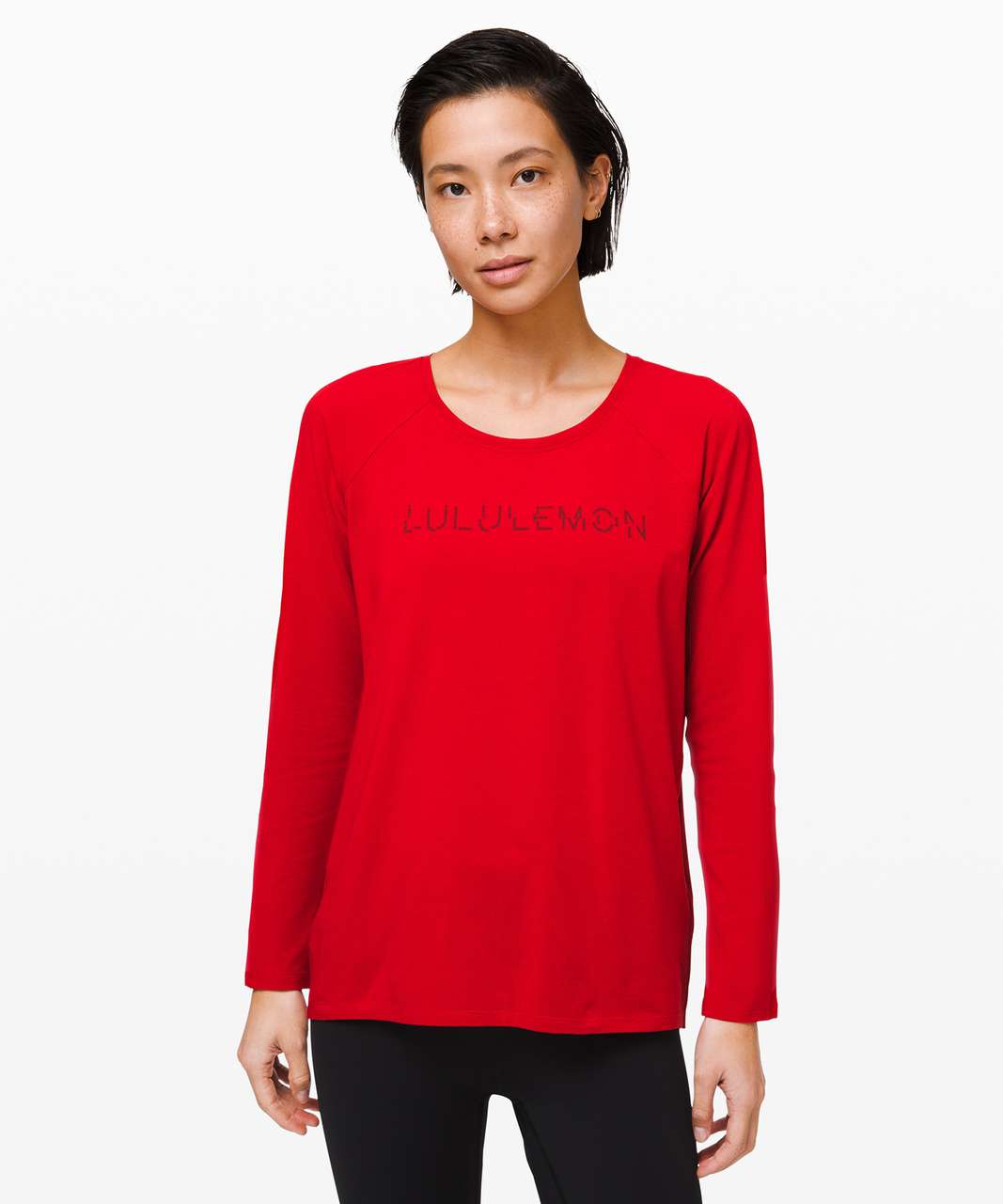 Lululemon Emerald Long Sleeve *Lunar New Year - Dark Red