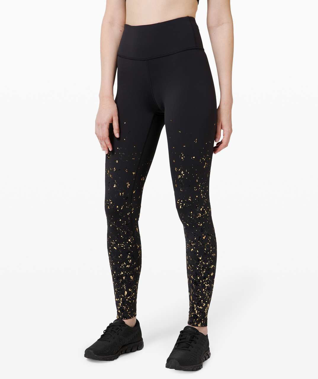 Lululemon Meant To Move 7/8 Tight (25) - Black / Flocked Floral Black Black  - lulu fanatics