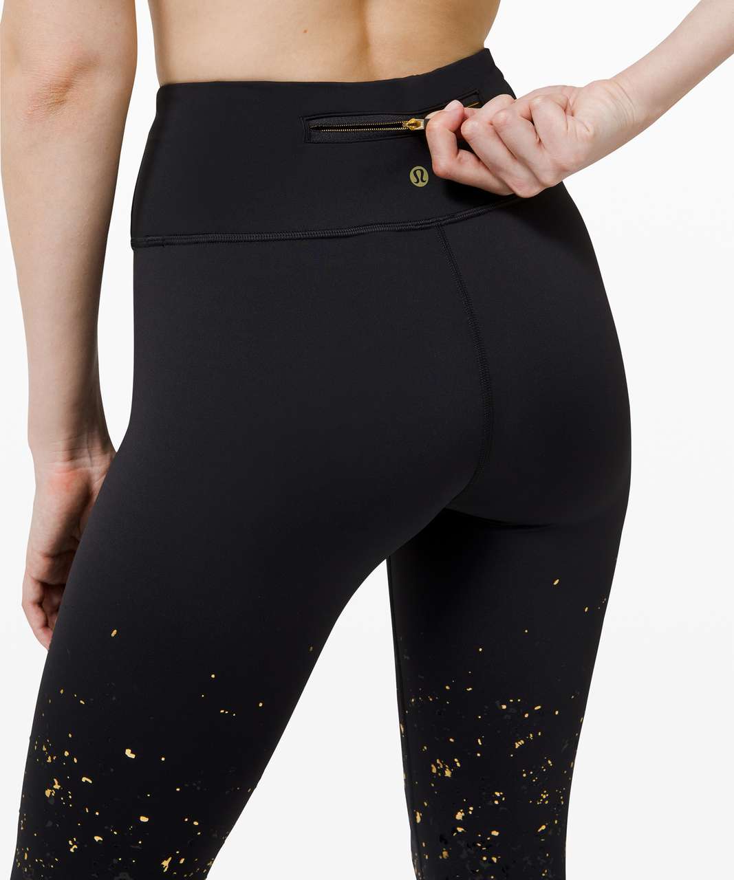 Lululemon Speed Wunder Tight *Lunar New Year - Black / Black / Gold - lulu  fanatics