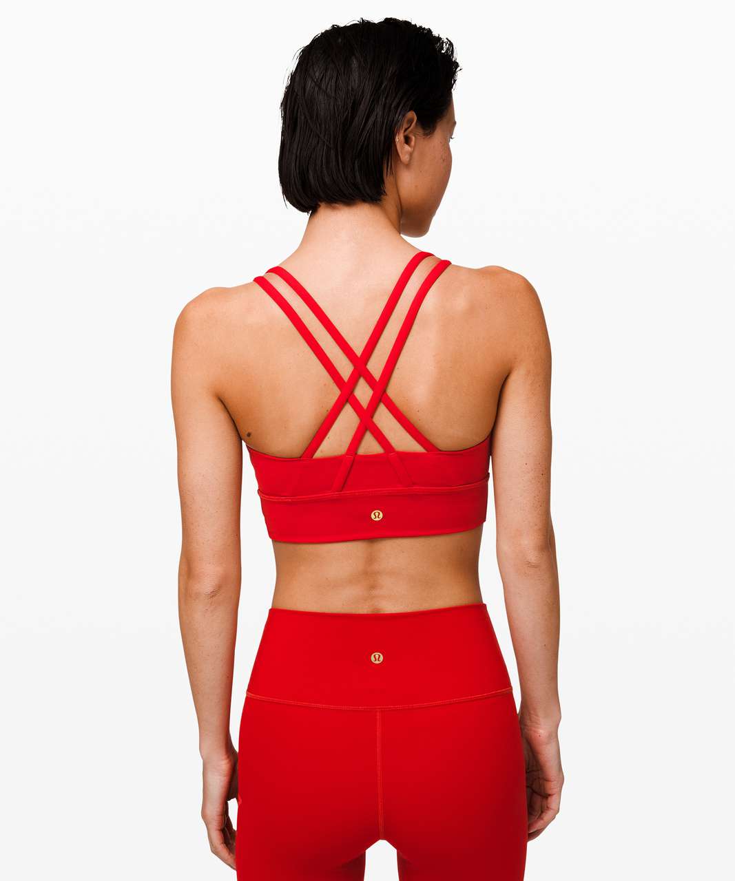 Lululemon Energy Bra Long Line 6 Red - $32 (52% Off Retail) - From addi