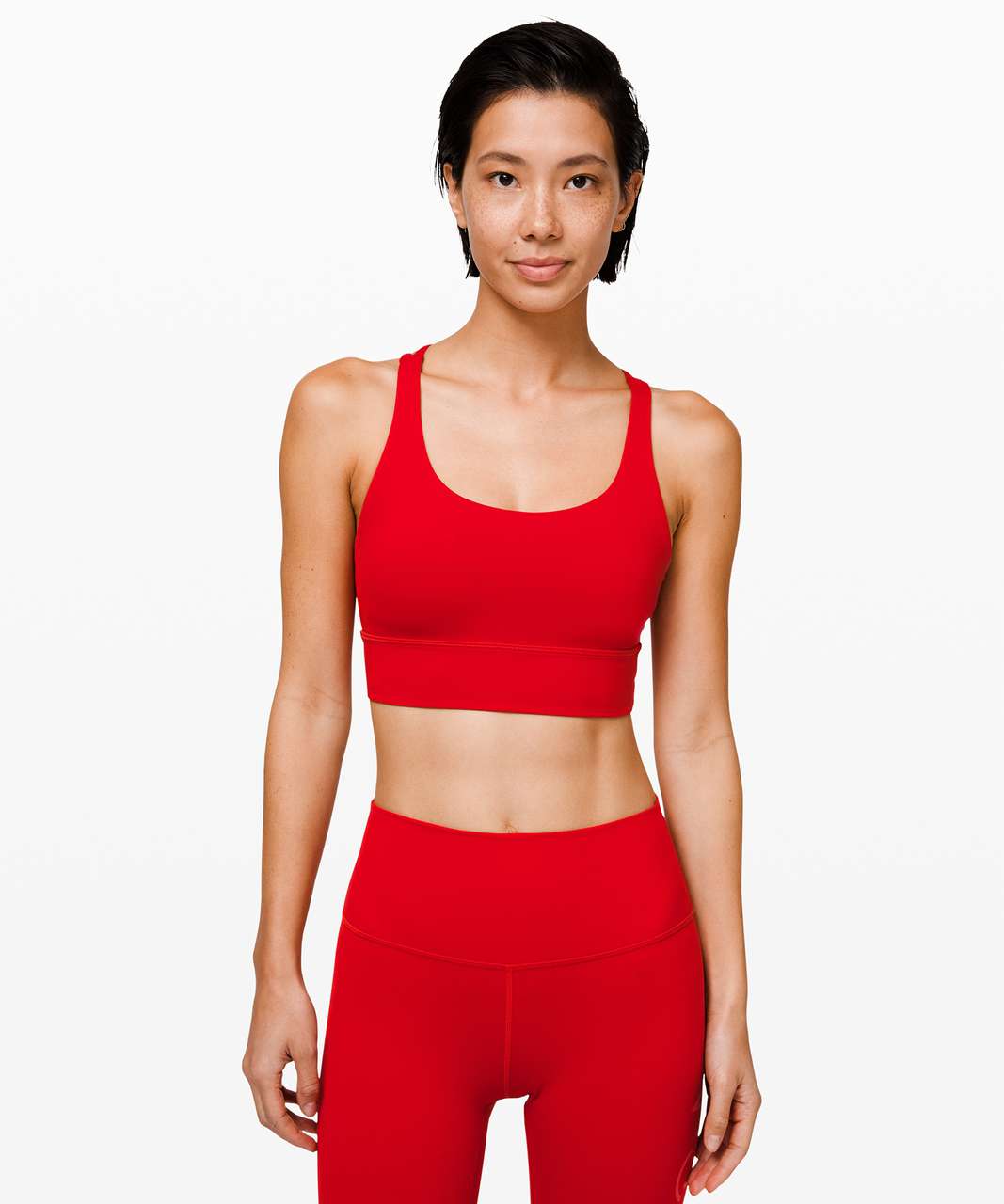 Lululemon In Alignment Longline Bra Red Merlot, Women's Fashion, Activewear  on Carousell