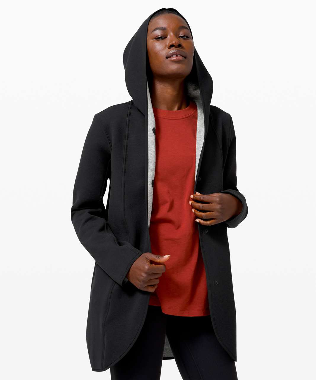 Lululemon Urban Horizons Jacket - Heathered Space Dyed Medium Grey / Black  - lulu fanatics