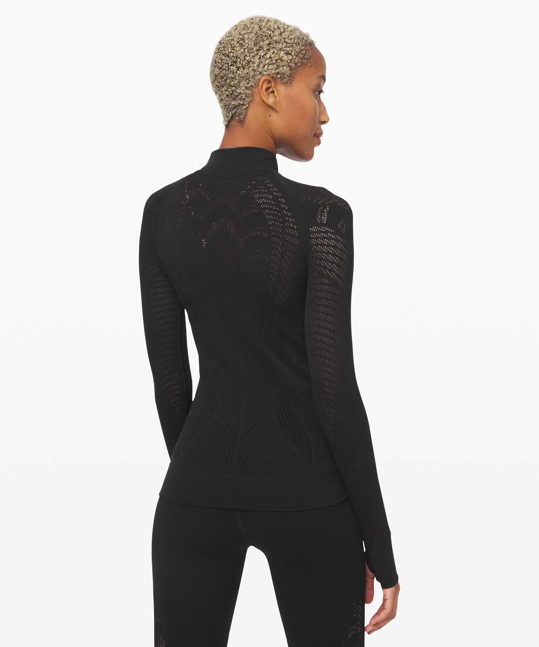 Lululemon Reveal 1/2 Zip *Aurora - Black - lulu fanatics