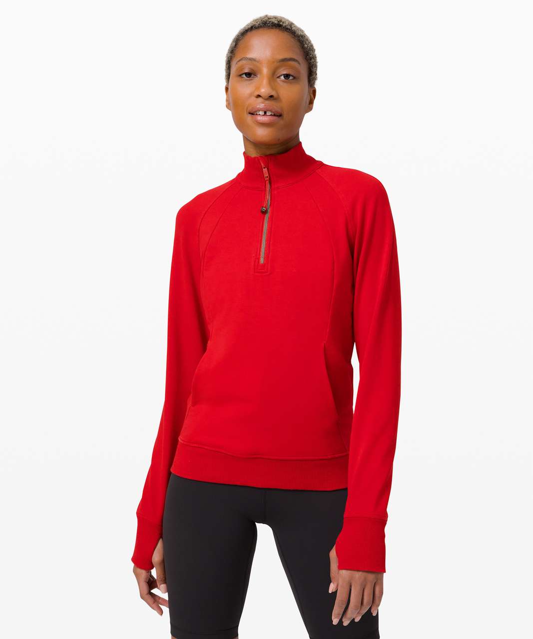 I really wanted to convince myself I wouldn't keep it, but alas the Scuba  Half Zip in Red Merlot (XS/S) lives up to the hype 🥲❤️ : r/lululemon