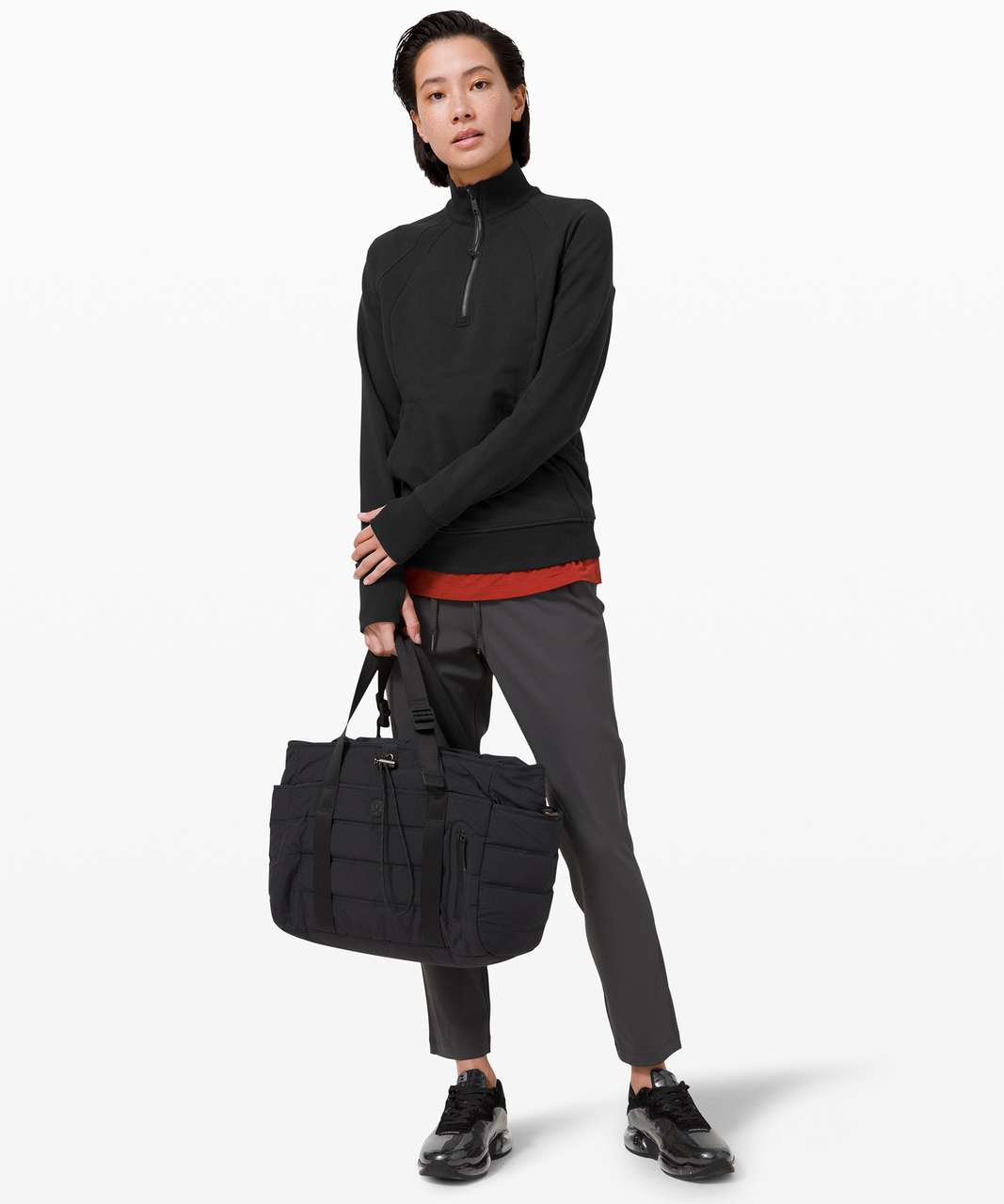 Lululemon Scuba 1/2 Zip - Black - lulu fanatics