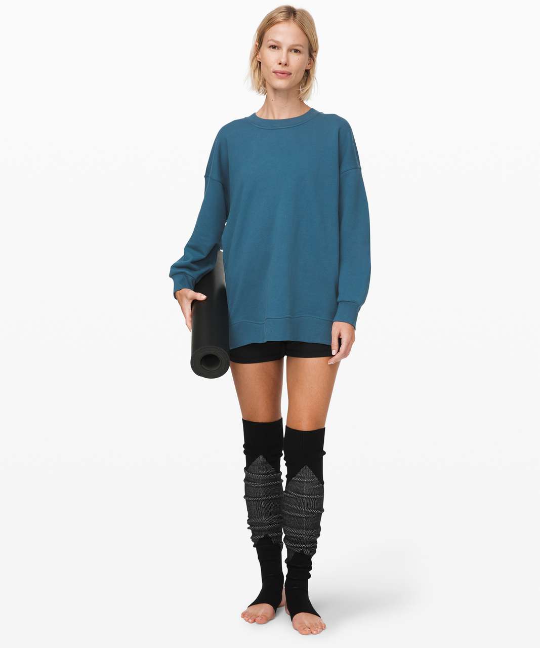 Lululemon Perfectly Oversized Crew - Petrol Blue