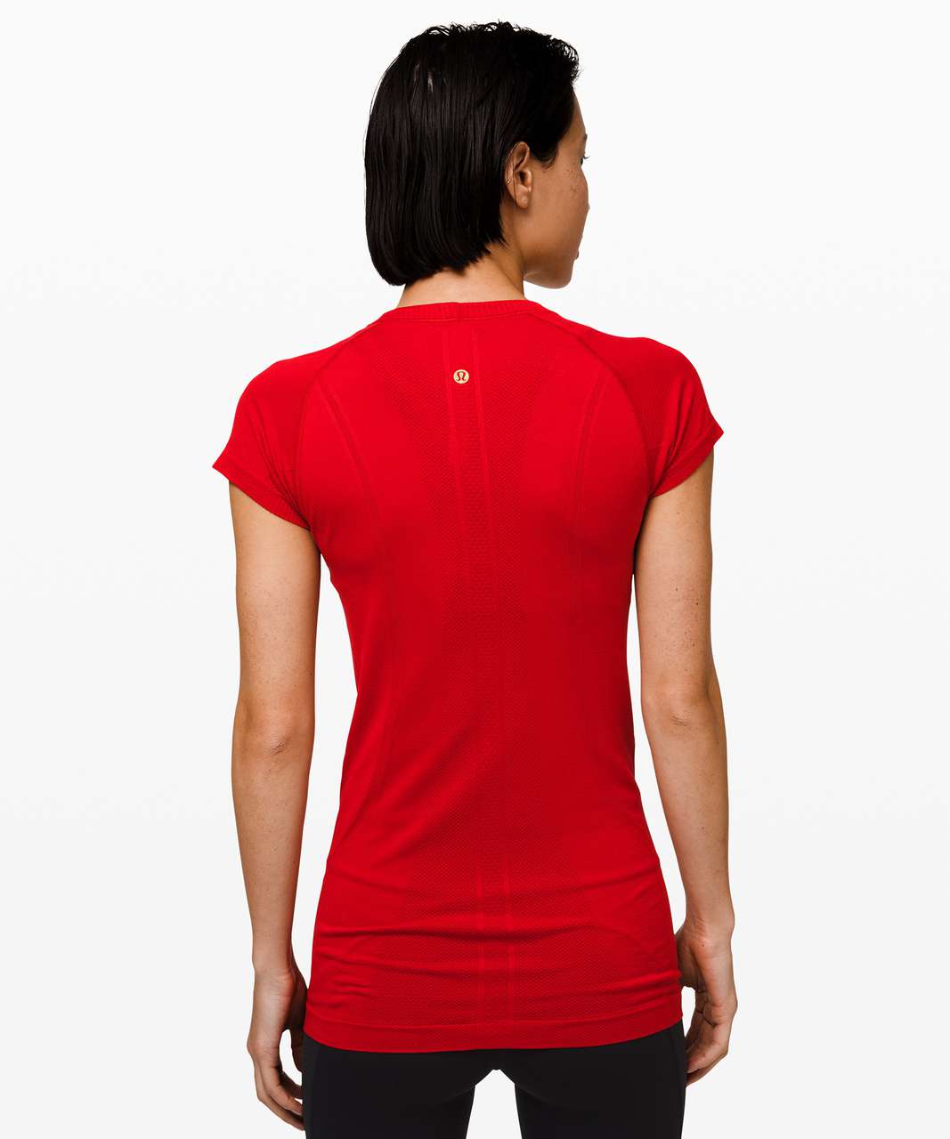 Lululemon Swiftly Tech Short Sleeve Crew *Lunar New Year - Dark Red / Dark  Red - lulu fanatics