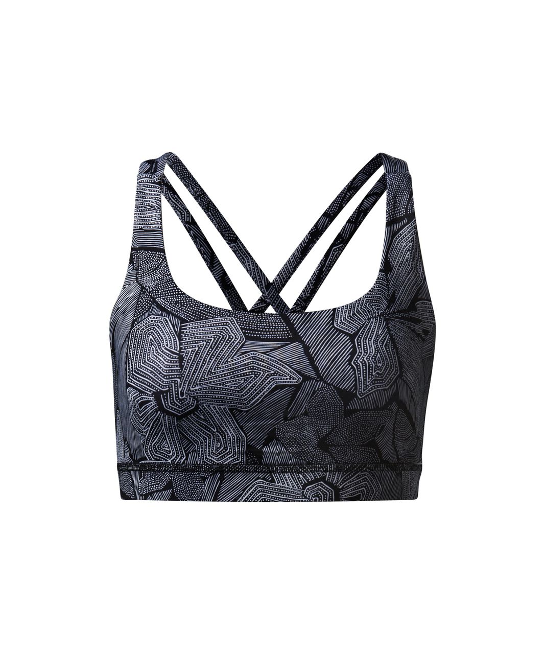 Lululemon Energy Bra - Mini Dottie Tribe White Black