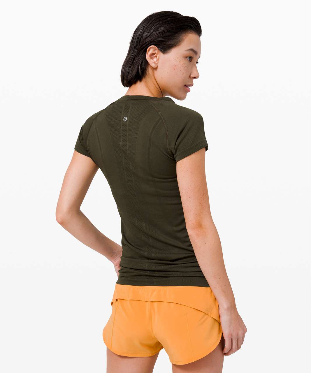 Lululemon Swiftly Tech Short Sleeve Crew - Dark Olive / Dark Olive