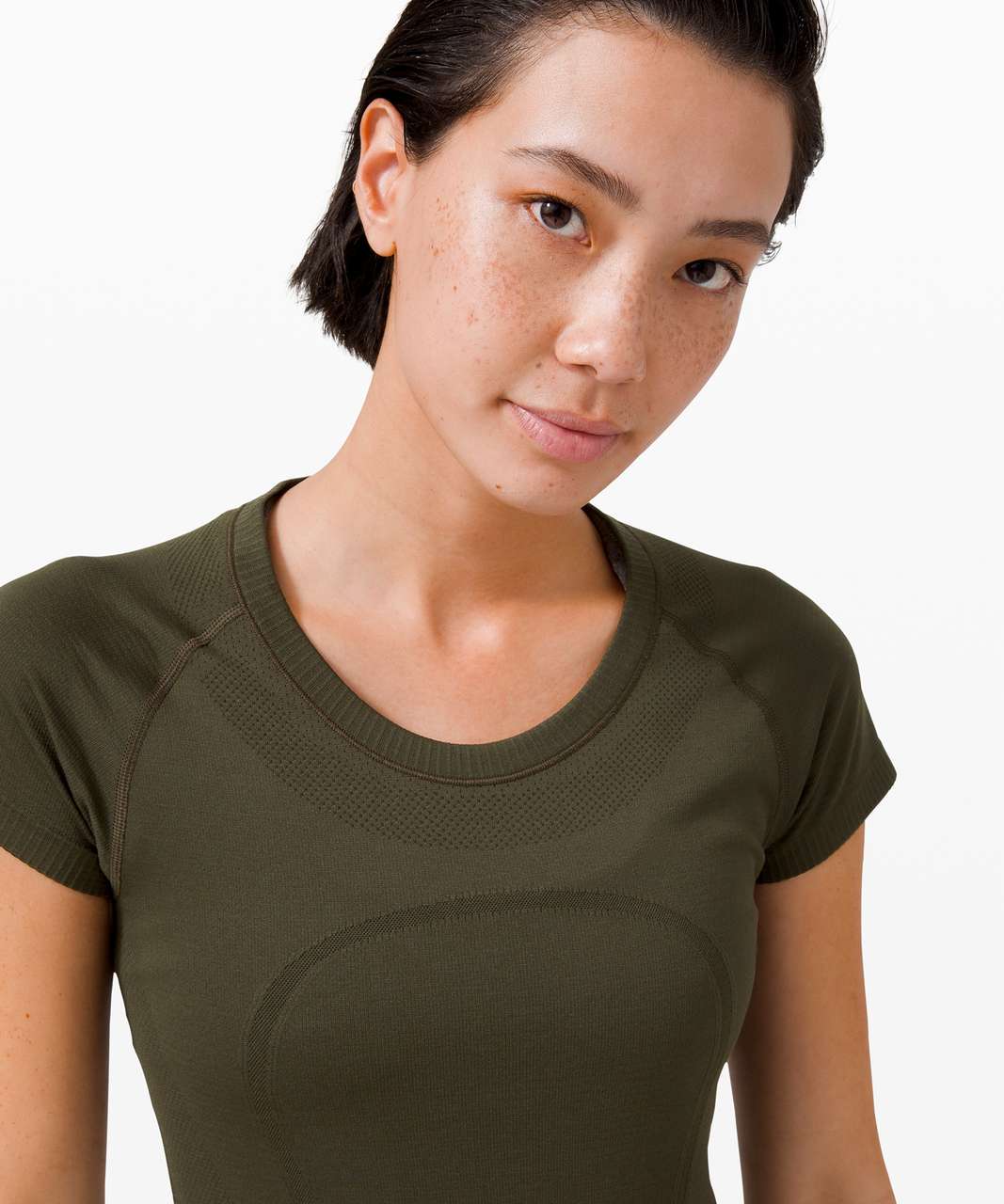 Lululemon Swiftly Tech Short Sleeve Crew - Dark Olive / Dark Olive