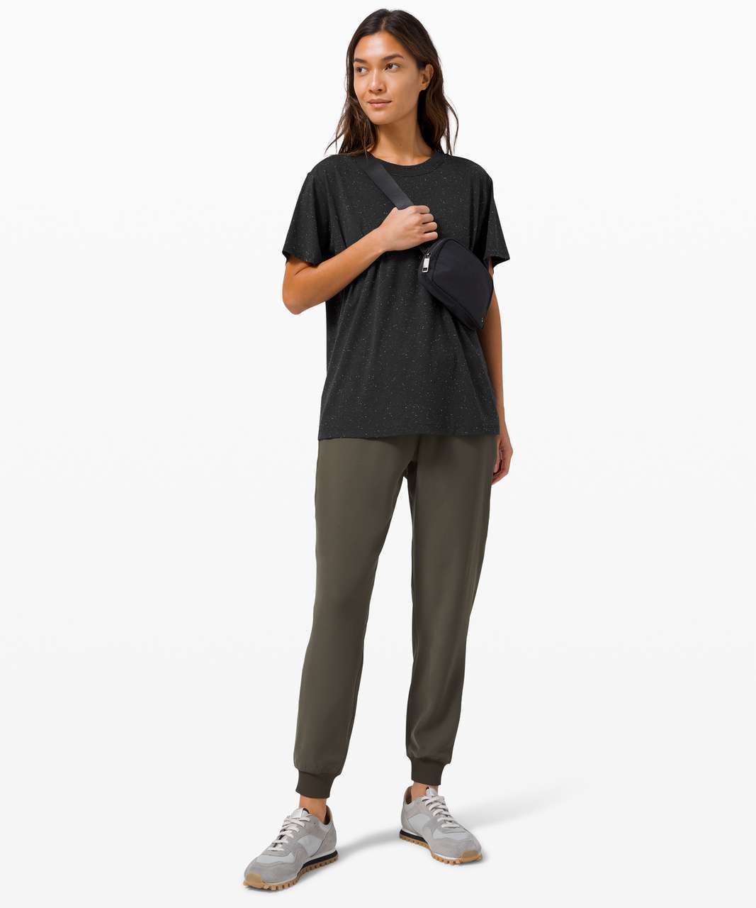 Lululemon All Yours Boyfriend Tee - Black / White